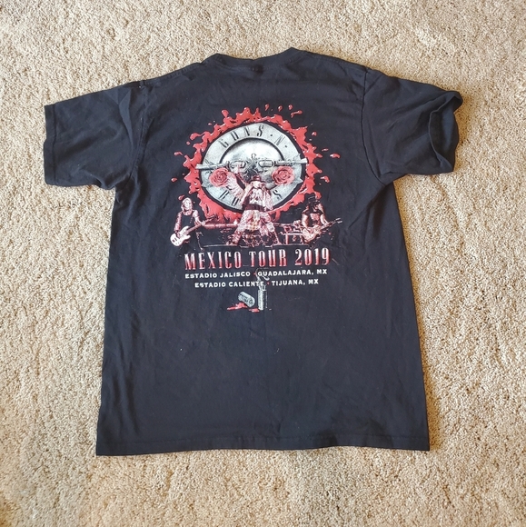 Guns and Roses Mexico Tour TShirt Small Band Tee - Picture 2 of 4